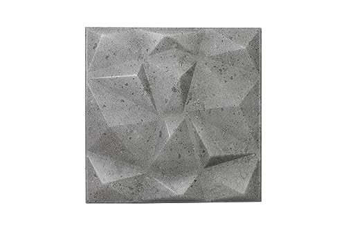 Nord Plus - Wandpaneele aus Styropor 3D Paneele für Decke Dekor Wandverkleidung Paneele (Betongrau, 60) von Nord Plus
