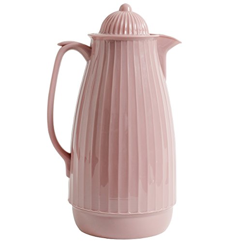 Nordal Isolierkanne Teekanne Kaffeekanne 1000ml 28cm Rosa Rosé von Nordal