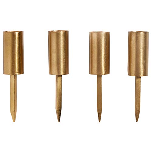 Nordal Kerzenhalter Stecker 12cm Gold 4er-Set von Nordal