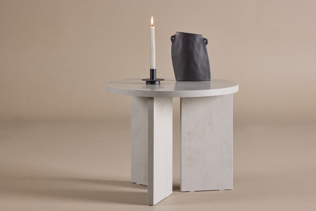 Nordanest Beistelltisch SÖDERHAMN ø55, Moderne Optik durch asymmetrisch platzierte, breite Tischbeine Nordanest Beistelltisch SÖDERHAMN ø55, Moderne Optik durch asymmetrisch platzierte, breite Tischbeine von Nordanest