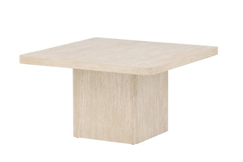 Nordanest Couchtisch QVART 80x80cm, Travertinoptik von Nordanest