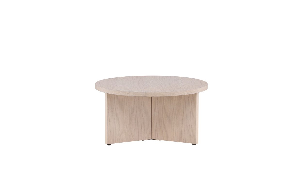 Nordanest Couchtisch SALTÖ (Erhältlich in zwei Größenvarianten), Ø 65 cm & Ø 85 cm, Zentrales Standbein für eleganten Look von Nordanest