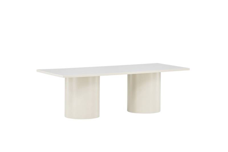 Nordanest Couchtisch SANDVIKA 120x50cm, Massive Rundfüße, moderne Form, lackierte Oberfläche von Nordanest