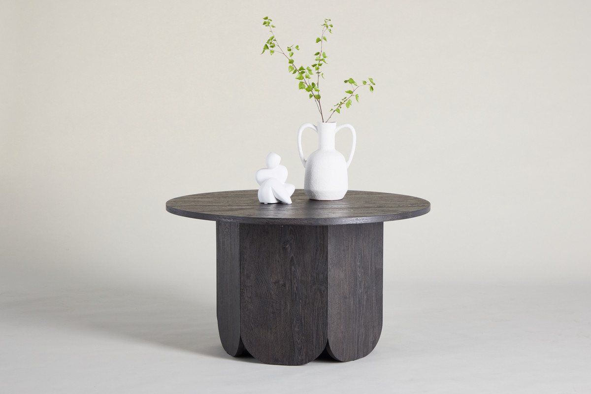 Nordanest Couchtisch TEKLA ⌀80, Großer Couchtisch (80 cm) mit harmonischer, runder Form von Nordanest