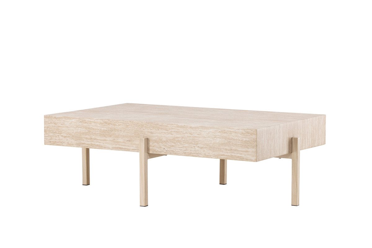 Nordanest Couchtisch VADHOLMEN 126x82cm, FSC®-zertifiziert, 15 cm starke Tischplatte von Nordanest