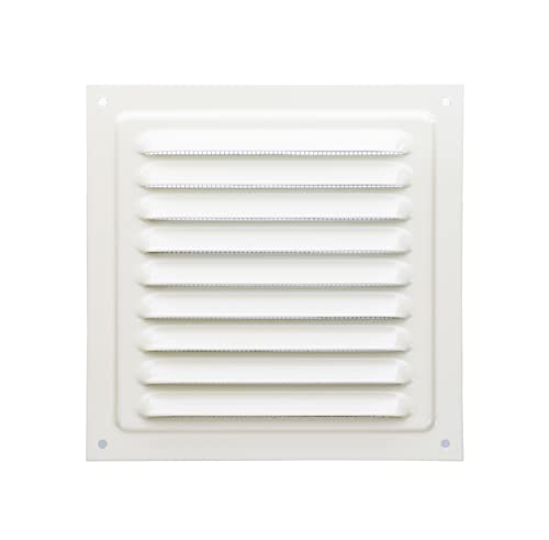 Metalllüftungsgitter Gitter Belüftung Entlüftung (15x15cm, Weiß) von Nordborn