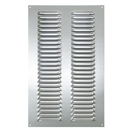 25x40cm Verzinktes Metall-Lüftungsgitter mit Insektenschutznetz Aspirationsgitter Ventilationsgitter (25x40cm) von Nordborn
