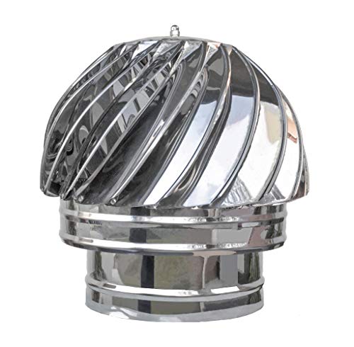 NEUES MODELL 200mm Schornsteinaufsatz Kaminaufsatz Aspirator Schornsteinabdeckung Drehbar Edelstahl Kaminhaube Lüftungsaufsatz Ventilation Schornsteinhaube (200mm) von Nordborn