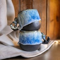 Handgetöpferte Keramik Espresso Tasse Von Norderney Mit Anker Als 2Er Set Handgetöpferte Keramik Espresso Tasse Von Norderney Mit Anker Als 2Er Set von NorderneyUnikate