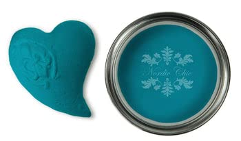 Nordic Chic Chalk Paint | Colour Pacific Ocean | 750ml | for Furniture, Wood, Metal and more | zero VOC | Ecolabel | EN 71-3 Cert. (can be used on Childrens Furniture) von Nordic Chic