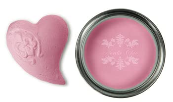 Nordic Chic Chalk Paint | Colour Pink Icing | 150ml | for Furniture, Wood, Metal and more | zero VOC | Ecolabel | EN 71-3 Cert. (can be used on Childrens Furniture) von Nordic Chic