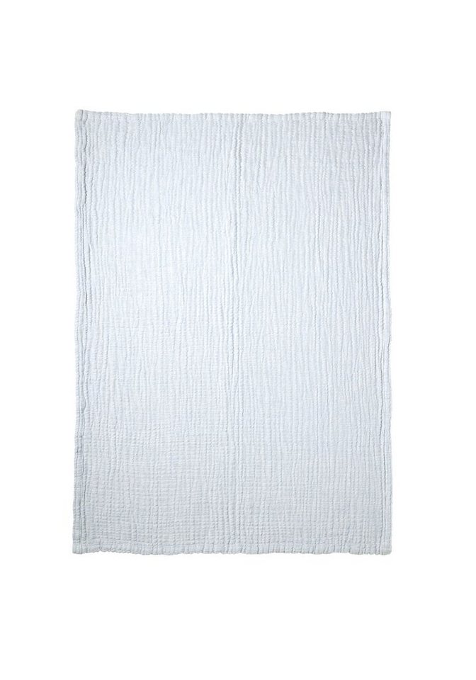Babydecke Baby Decke Musselin Puckdecke Krabbeldecke Spucktuch Kuscheldecke, Nordic Coast Company, Musselindecke Blau Large, geprüft, Geschenk Mädchen & Jungen von Nordic Coast Company