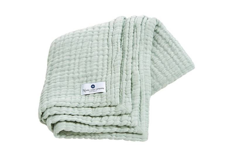 Babydecke Babydecke Musselin Kuscheldecke Puckdecke Baby & Neugeborene, Nordic Coast Company, Musselindecke Mint Premium Qualität 100% Baumwolle Schadstoff geprüft von Nordic Coast Company