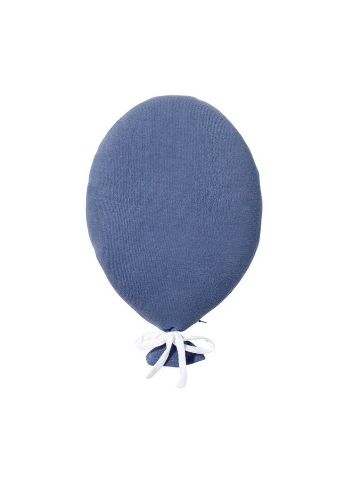 Nordic Coast Company Wanddekoobjekt, Dekokissen Ballon Blau aus 100% zertifizierte Baumwolle Bezug abnehmbar Wanddekoration Babykissen Junge Mädchen ideal als Geschenk von Nordic Coast Company