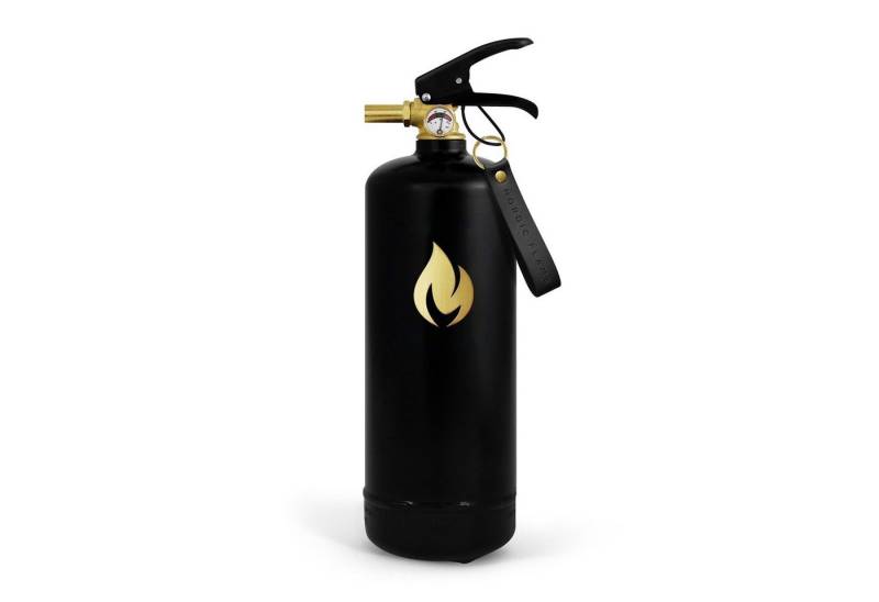 Nordic Flame Dekoobjekt Nordic Flame Feuerlöscher GOLD EDITION schwarz gold 2 KG von Nordic Flame