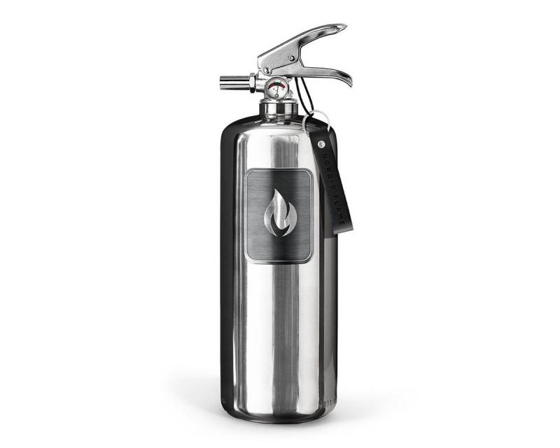 Nordic Flame Dekoobjekt Nordic Flame Feuerlöscher STEEL EDITION silber 2kg von Nordic Flame