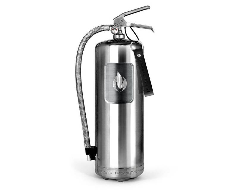 Nordic Flame Dekoobjekt Nordic Flame Feuerlöscher STEEL EDITION silber 6kg von Nordic Flame