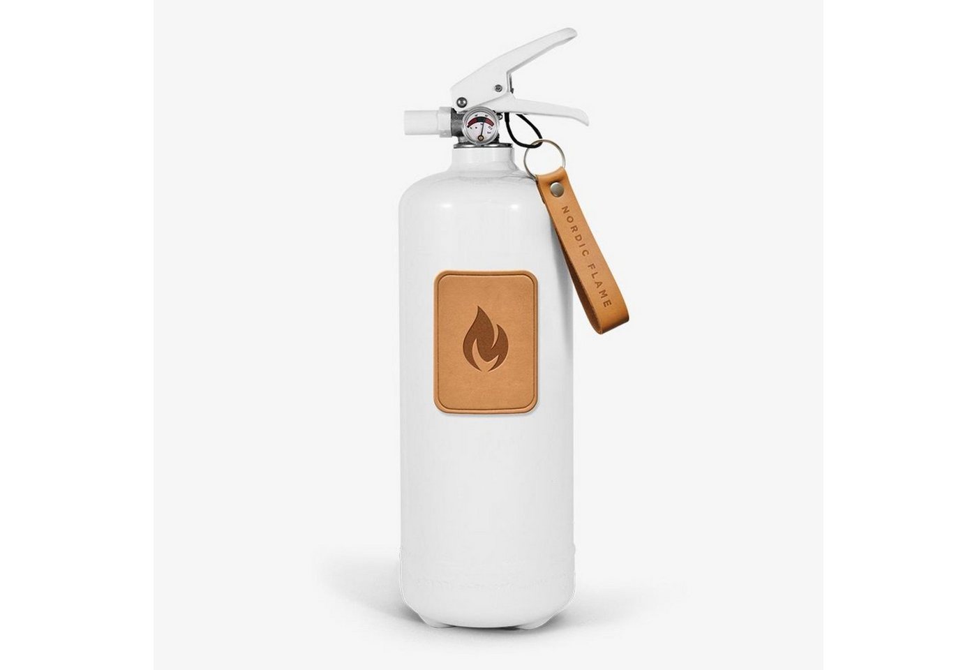 Nordic Flame Pulver-Feuerlöscher weiß mit Leder Emblem Hell 2 kg N120 Nordic Flame Pulver-Feuerlöscher weiß mit Leder Emblem Hell 2 kg N120 von Nordic Flame