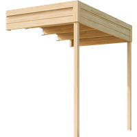 Nordic Holz Gartenhaus-Anbaudach "FELIX FYNN 2 ANBAU", Flachdach von Nordic Holz