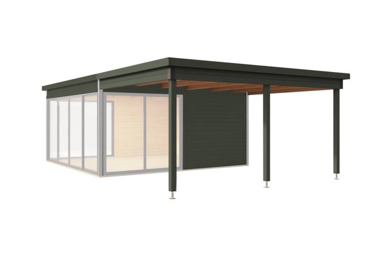 Nordic Holz Gartenhaus-Anbaudach passend für DOMEO 5, BxT: 300x418 cm von Nordic Holz