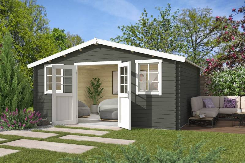Nordic Holz Gartenhaus Udo 300, BxT: 522,4x320 cm, mit breitem Einstieg und 2 Einzelfenster von Nordic Holz