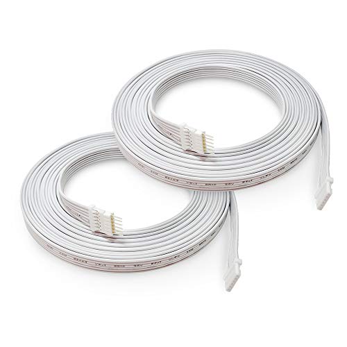 LIGHT SOLUTIONS 3m Verlängerungskabel für Philips Hue Lightstrip V4 & Solo lightstrip Beleuchtung - LED-Band LED-Streifen LED-Beleuchtung - Verlängerung Erweiterung Kabel Strom - in weiß (2 stück) von Nordic Light Solutions