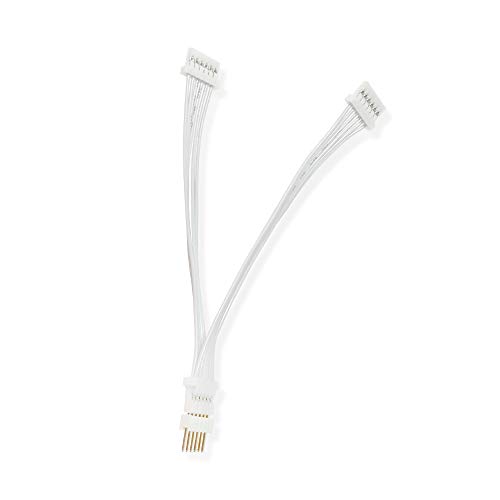 LIGHT SOLUTIONS Y-splitter Verlängerungskabel für Philips Hue Lightstrip V4 & Solo lightstrip Beleuchtung - LED-Band LED-Streifen LED-Beleuchtung - Verlängerung Erweiterung Kabel Strom - in weiß von Nordic Light Solutions