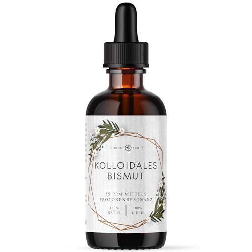 Kolloidales Bismut 100ml, 55ppm von Nordic Pure | Reich an Ionen | 99,95% rein, in Deutschland hergestellt Kolloidales Bismut 100ml, 55ppm von Nordic Pure | Reich an Ionen | 99,95% rein, in Deutschland hergestellt von Nordic Pure