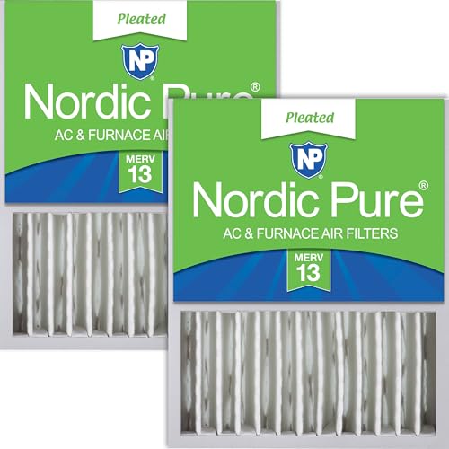 Nordic Pure 16 x 20 x 5 (Tatsächliche Größe: 15 7/8 x 19 5/8 x 4 3/8) Honeywell/Lennox Ersatz MERV 13 Luftfilter, 2 Stück von Nordic Pure