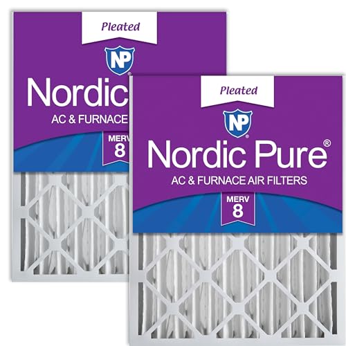 Nordic Pure 16 x 25 x 4 (15_1/2 x 24_1/2 x 3_5/8) Plissee MERV 8 Luftfilter, 2 Stück Nordic Pure 16 x 25 x 4 (15_1/2 x 24_1/2 x 3_5/8) Plissee MERV 8 Luftfilter, 2 Stück von Nordic Pure