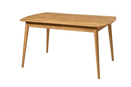 Nordic Story Esstisch Scandi 1 (eckig) • Holztisch aus Massivholz (Eiche) • Tisch für Küche, Esszimmer & Wohnzimmer • Eiche Natur • Tisch (120 x 80 x 75 cm) von Nordic Story