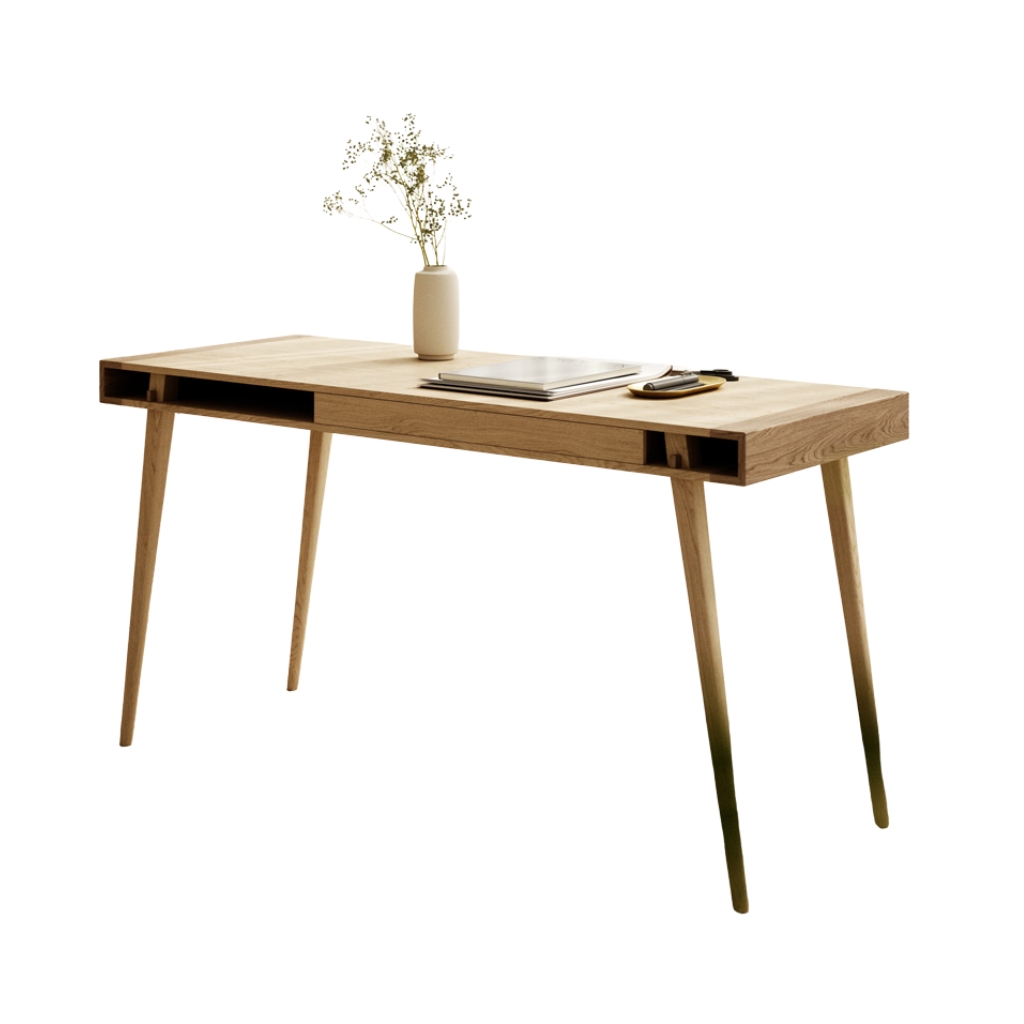 Nordic Tales - Poet Desk - moderner Design Schreibtisch aus Eichenholz von Nordic Tales