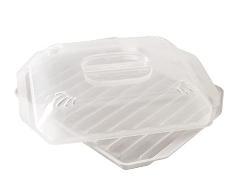 Nordic Ware 60193AEU Compact Bacon Tray W/Lid, Aluminium von Nordic Ware