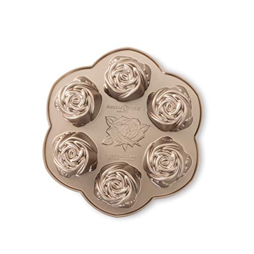 Nordic Ware 85147AMZ Rosenknospen-Pfanne, 6 Cakelets, Toffee von Nordic Ware