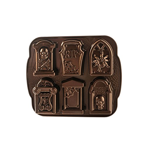 Nordic Ware Backform Tombstone Cakelet Pan Aluminium Braun, 28,7cm x 28,2cm, NW 91848 von Nordic Ware