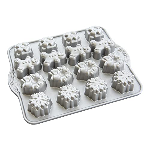 Nordic Ware Backform Holiday Teacakes Aluminium Grau, 30,8cm x 24,4cm, NW 93748 von Nordic Ware