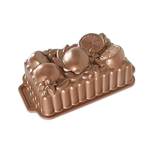 Nordic Ware Backform Citrus Blossom Loaf Pan Aluminium Braun, 25,4cm x 25,4cm, NW 90248 von Nordic Ware