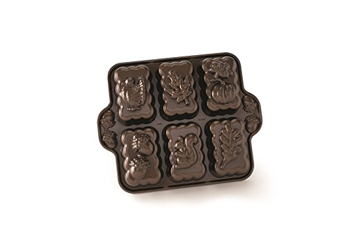 Nordic Ware Backform Harvest Mini Loaf Pan Aluminium Bronze, 28,9cm x 22,9cm, NW 84448 von Nordic Ware