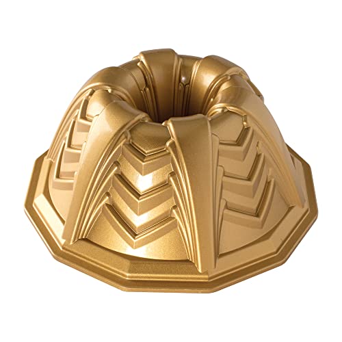 Nordic Ware Backform Marquee Bundt Pan Aluminium Gold, 25,7cm x 25,7cm, NW 90577 von Nordic Ware