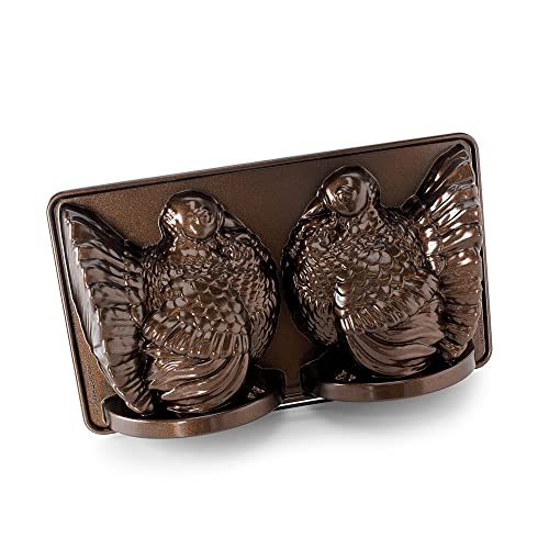 Nordic Ware 52348 Classic Turkey 3D Pfanne, Bronze, Aluminium, Braun von Nordic Ware