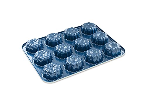 Nordic Ware Cupcake-Mini-Gugelhupffel, Fassungsvermögen 9,5 cm, Marineblau von Nordic Ware