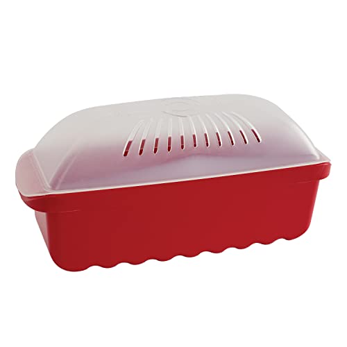 Nordic Ware Mikrowellen-Nudelkocher, 6,4 Tassen, Rot von Nordic Ware