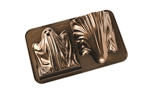 Nordic Ware Pfanne mit Spuk-Totenkopf 3D Ghost Kuchenform bronze von Nordic Ware