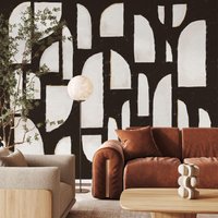 Modernes Schwarzes Wandbild Zum Abziehen Und Aufkleben, Abstrakt Mid Century | Wohnzimmer | Abs64 Modernes Schwarzes Wandbild Zum Abziehen Und Aufkleben, Abstrakt Mid Century | Wohnzimmer | Abs64 von DeccoPrintWallpaper