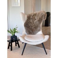 Langfloriger Wollteppich Aus Wolle | 100 cm X 60 cm, Taupefarbener Teppich Langfloriger Wollteppich Aus Wolle | 100 cm X 60 cm, Taupefarbener Teppich von NordicHideCollection