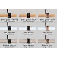 Kleiderstange | Hängegarderobe Eiche Mit Segeltau Garderobe Hängend Holz Deckenmontage von NordicLoftDesign