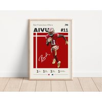 Brandon Aiyuk Poster, San Francisco 49Ers Nfl Fan Geschenke, Football Sportposter, Geschenk Für Ihn von NordicPrintAthletes