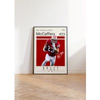 Christian Mccaffrey Poster, San Francisco 49Ers Nfl Fan Geschenke, Football Sport Geschenk Für Ihn von NordicPrintAthletes