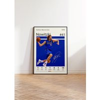 Dirk Nowitzki Poster, Dallas Mavericks Basketball Druck, Nba Sport Geschenk Für Ihn von NordicPrintAthletes