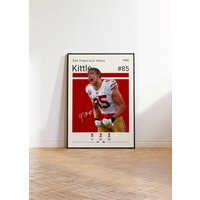 George Kittle Poster, San Francisco 49Ers Nfl Fan Geschenke, Football Sportposter, Geschenk Für Ihn von NordicPrintAthletes